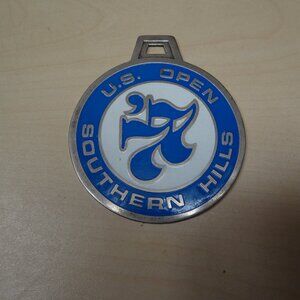 Vintage1977 US Open  Golf Medallion Shield Crest, Tulsa Oklahoma